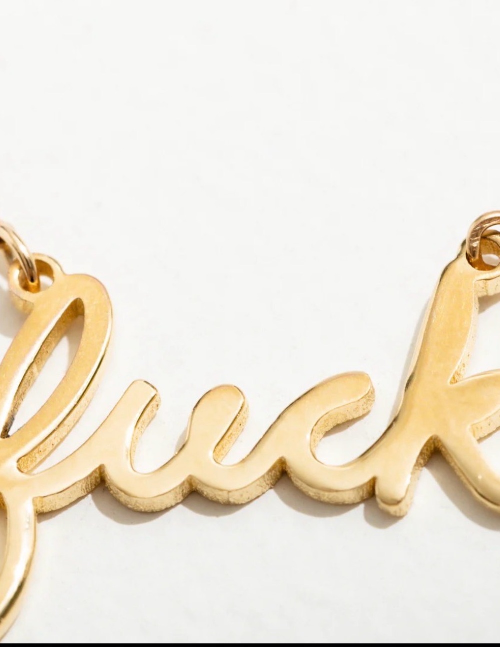 NEW - Larissa Loden F*CK SCRIPT NECKLACE - Picture 5 of 8